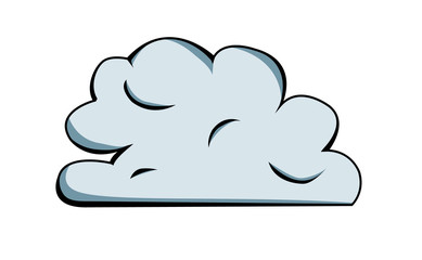 Vector drawing of a cloud