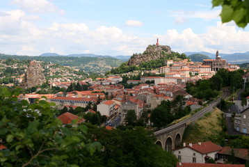Fototapeta premium Le Puy en Velay Haute-Loire Auvergne France