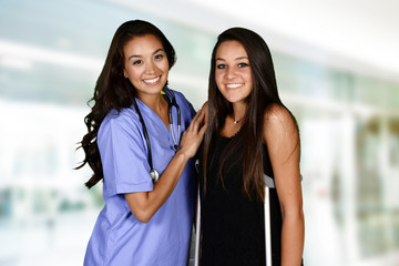 Fototapeta premium Nurse and Patient
