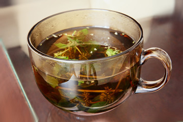 Mint tea cup.