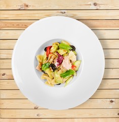 Dish, pasta, tortelloni.