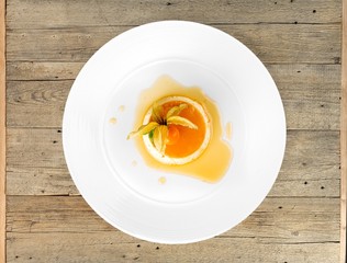 Dessert, flan, cotta.