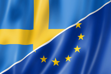 Sweden and Europe flag
