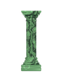 Naklejka premium Green Malachite Column
