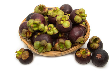 Mangosteen in Basket