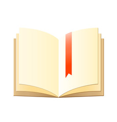 Open book icon isolated on white background. Vector illustration