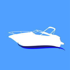 speedboat vector