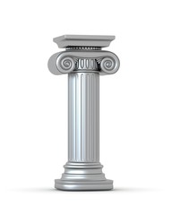 Classic Ionic Silver Column