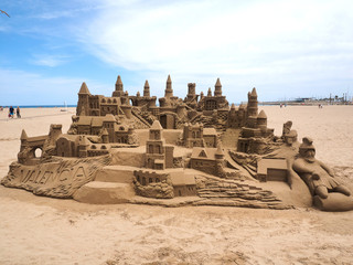 Naklejka premium sand castle