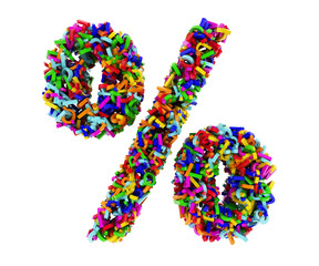 Render % symbol consists of the letters