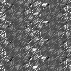 Repeating ornament of dotted  light and dark gray wavy texture