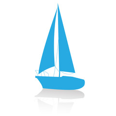 sailboat vector
