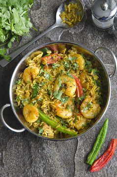 Indian prawn curry