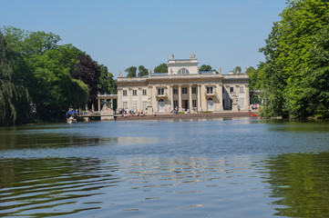 Fototapeta na wymiar Baths Park in Warsaw, Poland