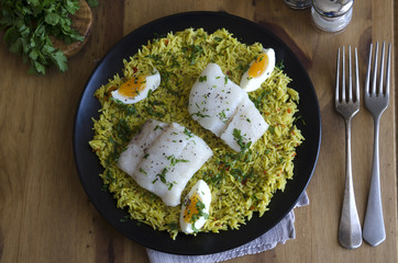 Traditional Kedgeree dish