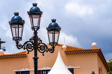 Straßenlaterne in St. Cruz, Teneriffa