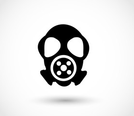 Gas mask icon vector