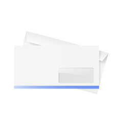 Closed office envelopes. Vector illustration