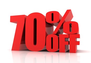 seventy percent off sale