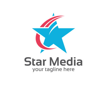 Abstract star logo template. Star vector logo design branding corporate. Star symbol vector.