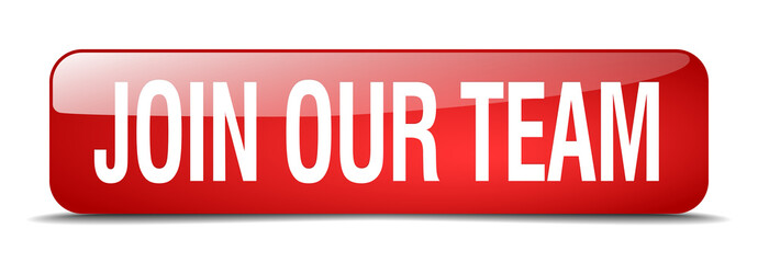 join our team red square 3d realistic isolated web button