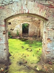groundwater in a ruin