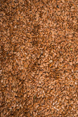 Brown flax seeds
