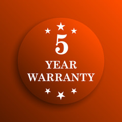 5 year warranty icon