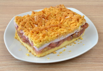 ciasto z rabarbarem