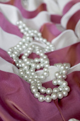 Pearl decoration on a smart dress
