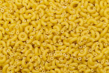 Uncooked Italian pasta