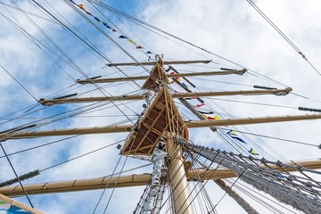 Fototapeta premium Yachting, yacht, rope.