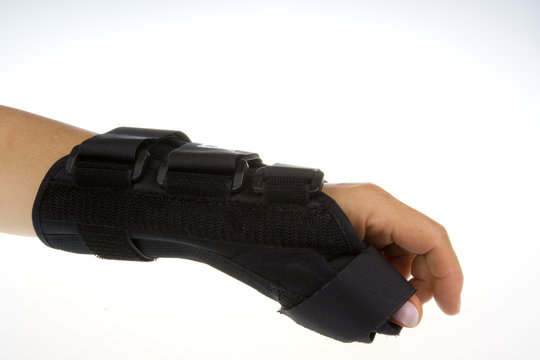 Wrist Orthosis On Isolated White