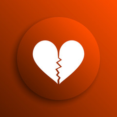 Broken heart icon