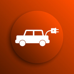 Electric car icon