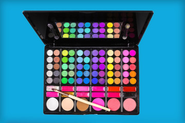 shadows makeup and makeup brush