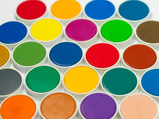 Bright paints for school and kindergarten