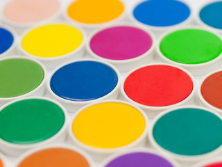 Bright paints for school and kindergarten