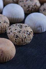 Traditional homemade rice sweet, japanese mochi