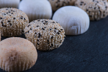 Traditional homemade rice sweet, japanese mochi