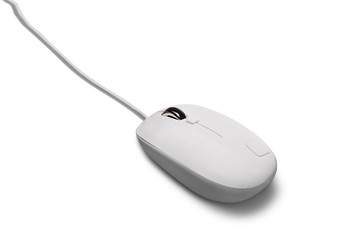 Computer Mouse, Computer, White.
