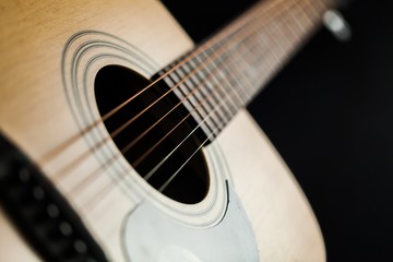 Fototapeta premium Acoustic Guitar, Guitar, Musical Instrument String.