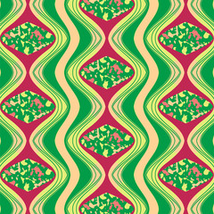 Seamless ornament with inclusions