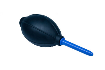 A blower to clean the lens for the camera.