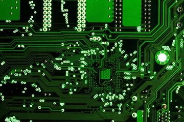 Circuit Board, microcontroller, Computer Chip.