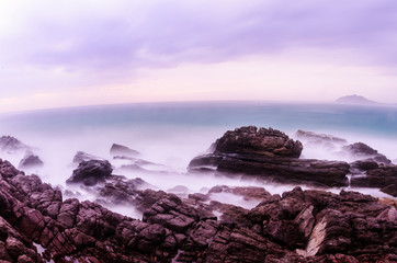 Obraz premium cabo pulmo beach under a storm