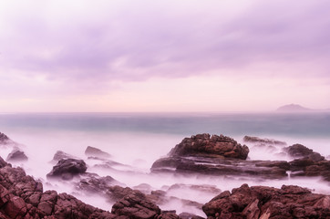 cabo pulmo beach under a storm
