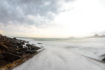 Obraz premium cabo pulmo beach under a storm