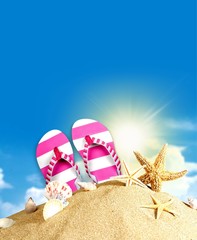 Flip-flop, Sandal, Pink.