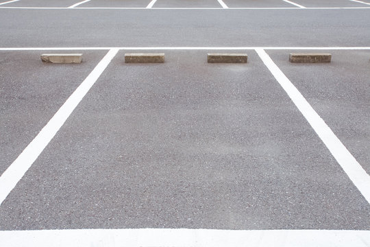 Outdoor empty space at car parking lot